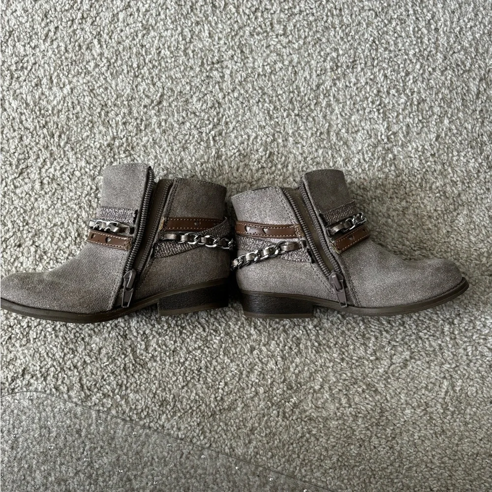 Crown Vintage Lil Shanley Bootie - Toast/Textile - Size 9 Little Girls